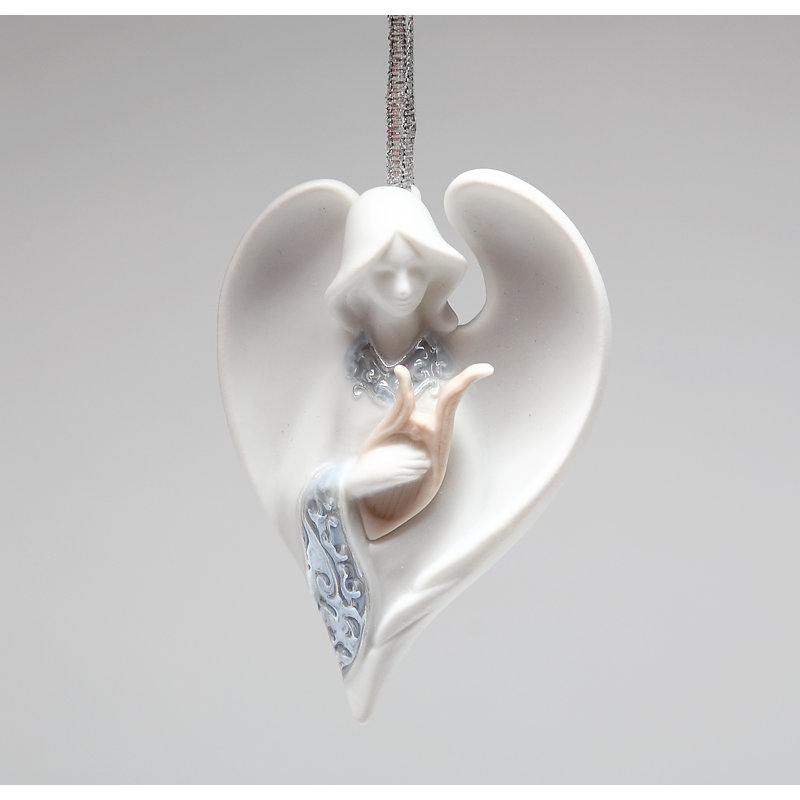 Ornement ange en porcelaine