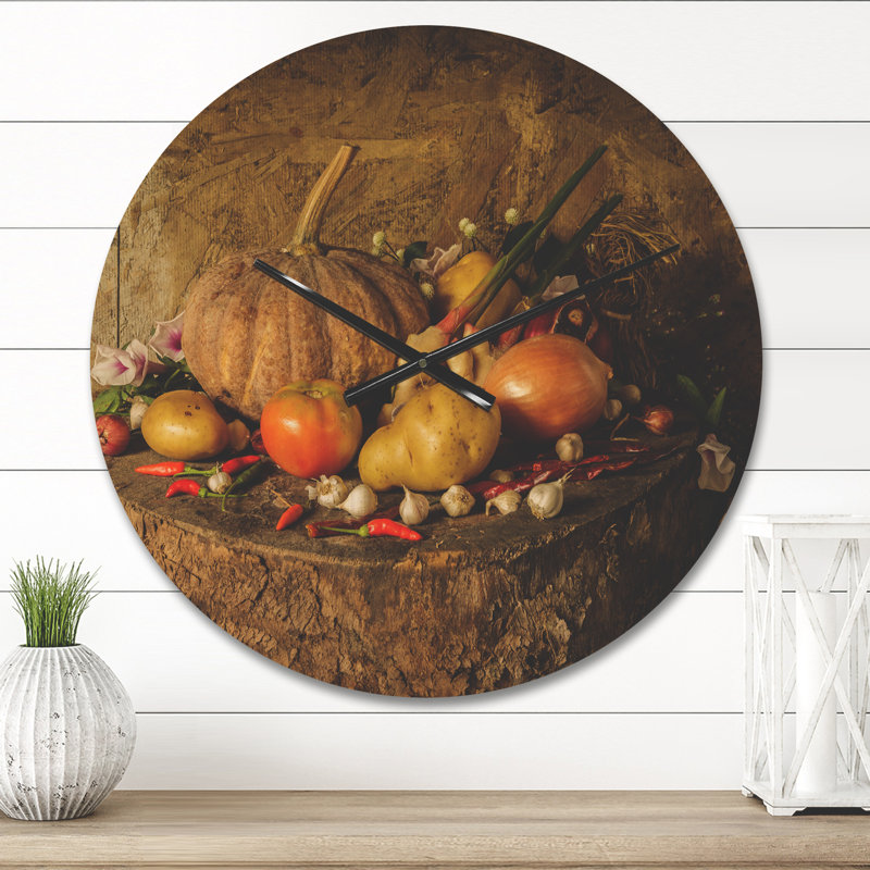Horloge murale légumes et fruits, Moyen