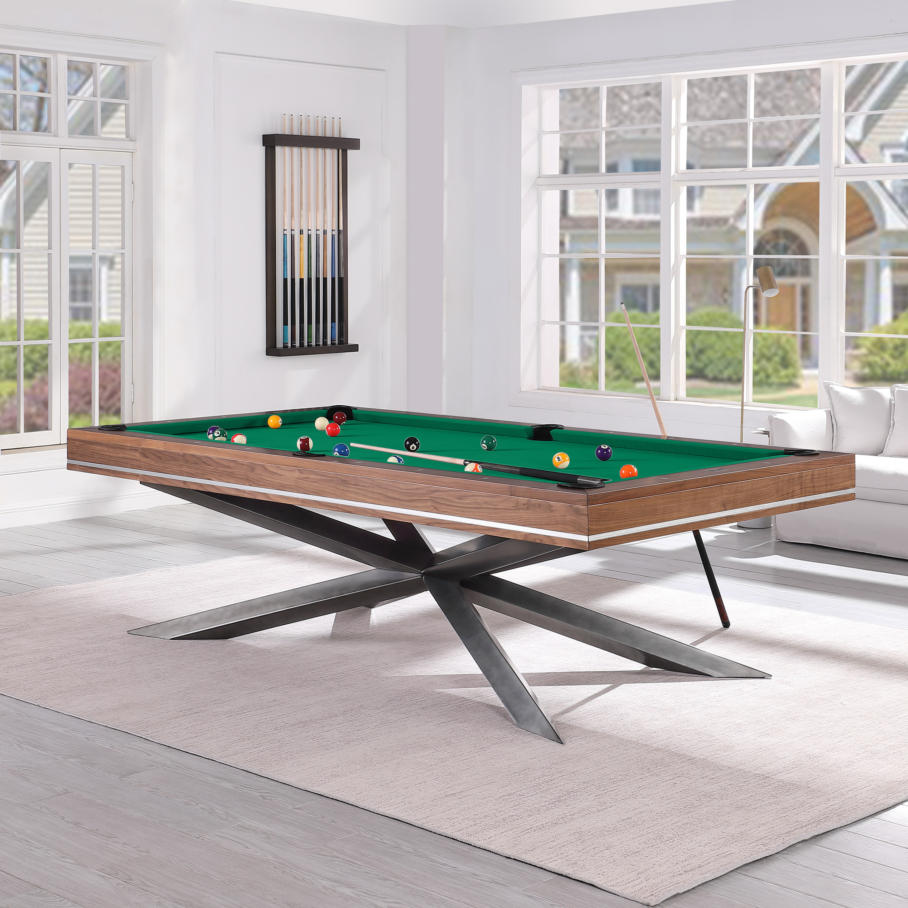 Hathaway Hustler 8' Pool Table, Blue