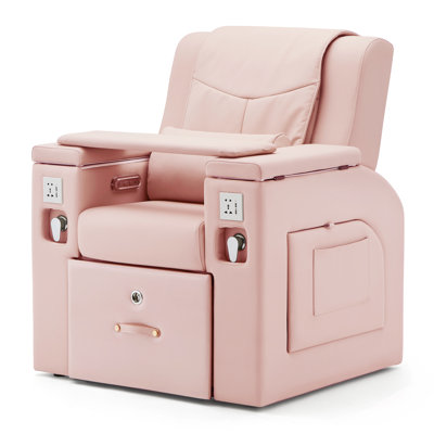  Pedicure Spa Chair With Smart Foot Bathtub, Reclining Massage Chair With Hand Wash Massage