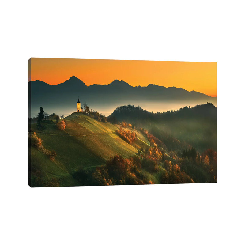 Slovenian Autumn... by Krzysztof Browko - Wrapped Canvas Painting, 20.32cm H x 30.48cm W x 1.905cm D