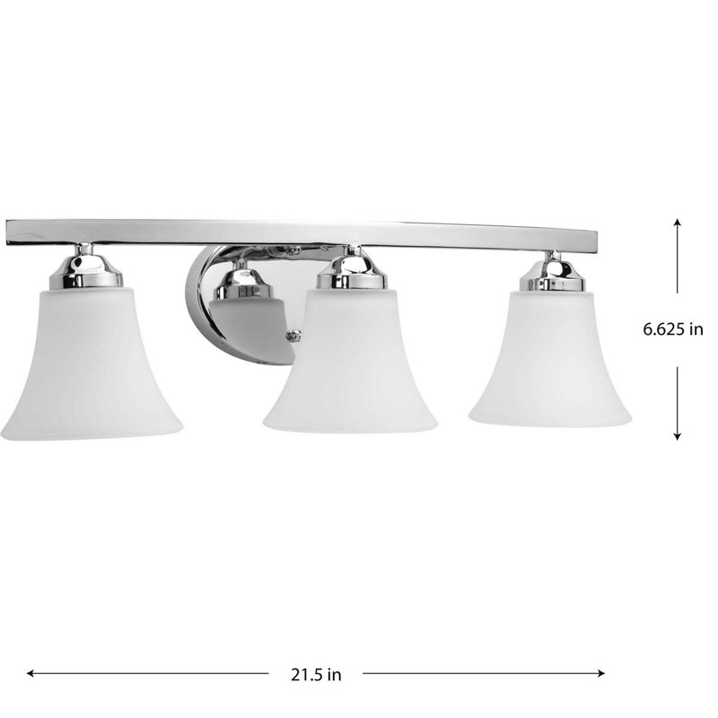 Luminaire pour meuble-lavabo Hilary, Chrome poli