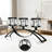 3-Arm Crystal Tealight Candelabra With Bowl Holders, Elegant Centerpiece For Wedding, Party, And Home Table Decor, Premium Metal And Crystal Construction-993816906
