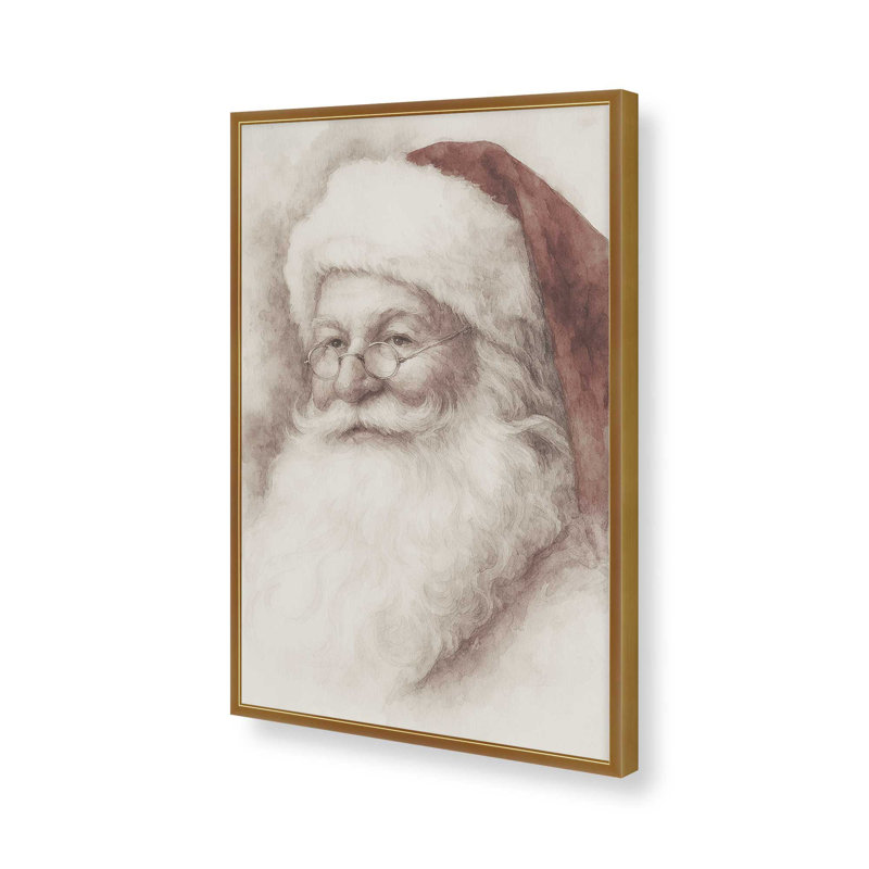 Reproduction d'art classique de Noël, 16 po x 20 po, Or poli