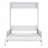 Queen Size Murphy Wall Bed with Cushion & Sofa, Space-Saving Foldable Bed with Storage, White-1200065632