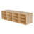 12 Compartment Manufactured Wood Cubby