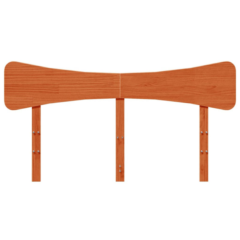 Meleka Solid Wood Headboard, King - 150 x 200 cm, Wax Brown