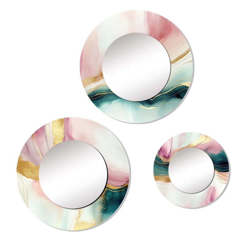 Mathabane Metal Round Mirror