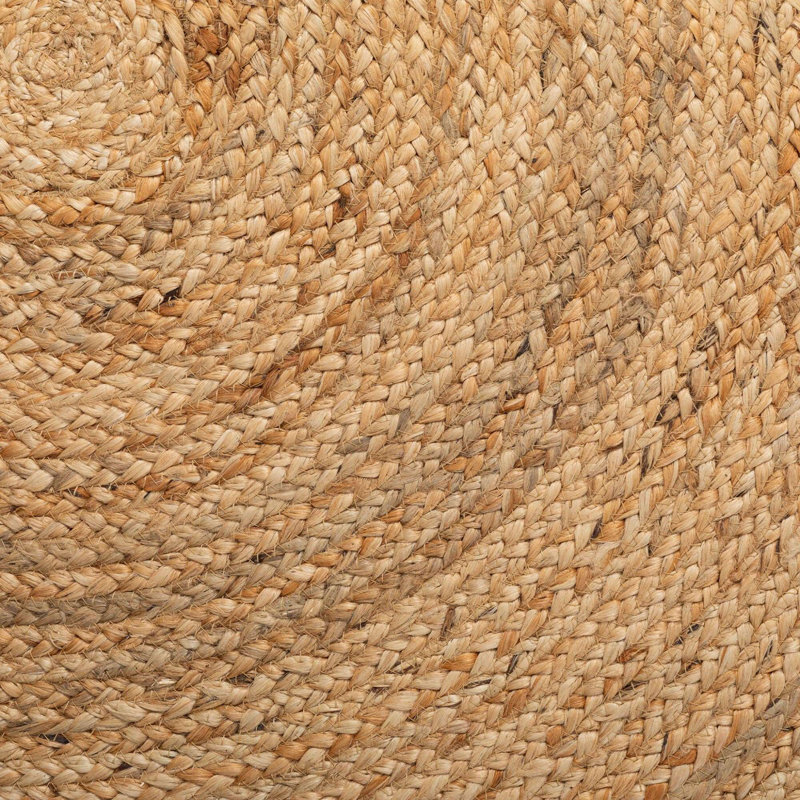 Alvertia Geometric Shapes Jute / Sisal Braided Area Rug, Rectangle 120 x 170cm