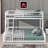 Twin XL Over Queen Floor Bunk Bed Frame Equipped With A Ladder And Safety Guardrails-50494731