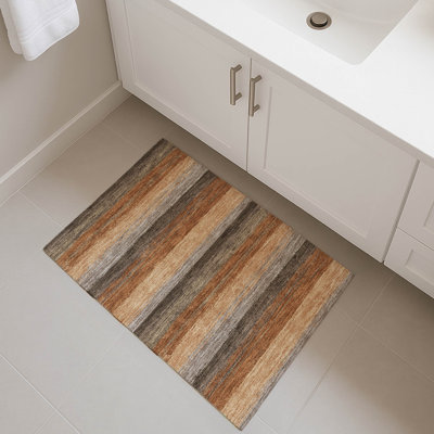 Machine Washable Indoor/Outdoor Chantille ACN2707 Stripes Rug