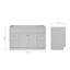 Base de meuble-lavabo simple 54 po Paulla seulement-38600829