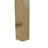 Gemo Hurricane Candle Holder With Gold Base, Mango Wood Accent 21 Inch-123079062