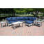 Bella Outdoor 8 - Piece Teak Conversation Set-1933697017