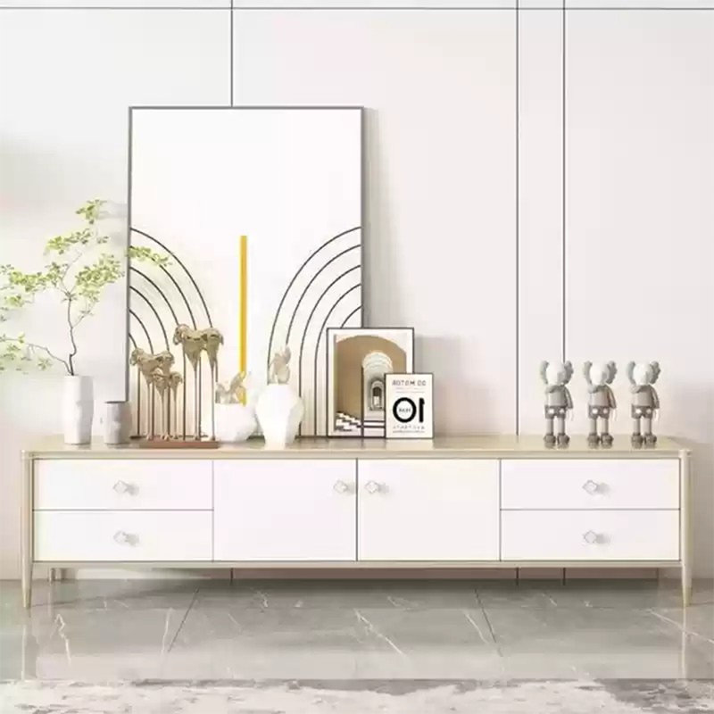 Meuble télé avec rangement, 86.61"