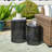 Set of 2 Garden Side Tables - Heavy Duty Metal Frame Stools-1465316123