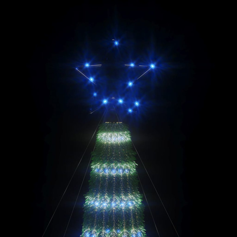 180 cm LED Christmas Tree with 275 LED Lights, Blue