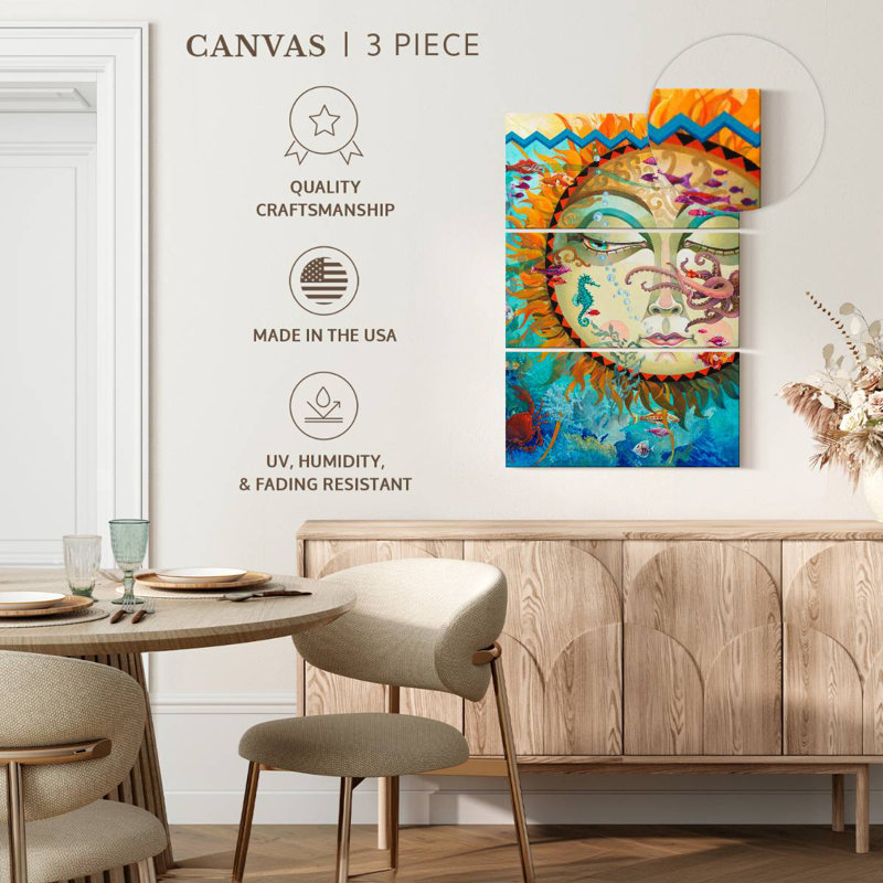 Oberle Underwater Sunset, 74" H x 48" W