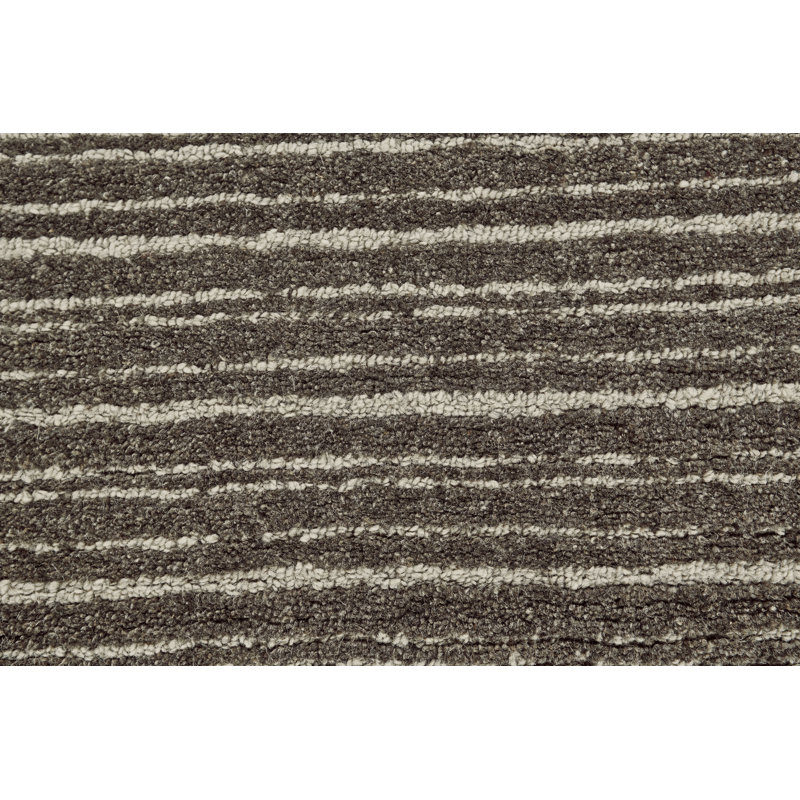 Bujor Wool Striped Indoor Rug, Rectangle 5' x 8'