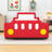 Upholstered Twin Race Car-Inspired Platform Bed With Guardrails And Sturdy Slats-1550181454