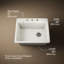 Évier de cuisine avec support de bassin L 25 po x l 22 po x 9-5 po Riverby-11013551-64615351