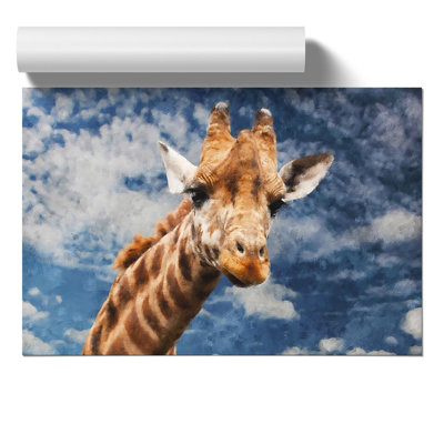 Giraffe Painting - Frameless Print