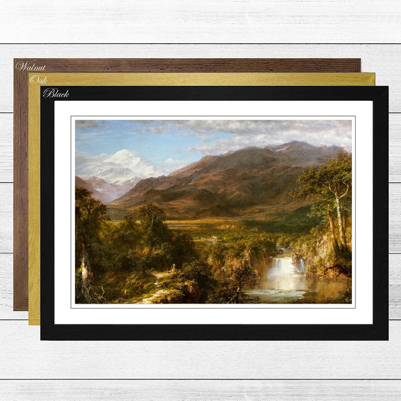 Heart of the Andes by Frederic Edwin Church - Framed Print, Black