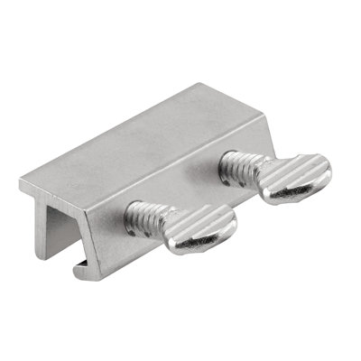 Serrure de porte coulissante, vis doubles, aluminium (paquet simple)