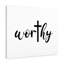 Worthy - Wrapped Canvas Print-1081709386