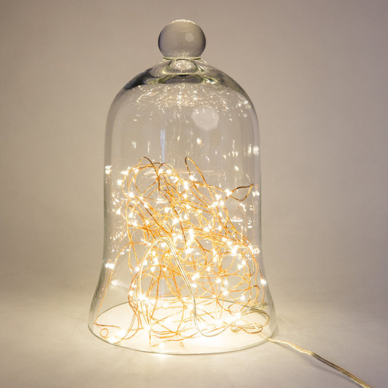 Stoller Outdoor 50 - Bulb 16'' Battery Powered LED Fairy String Light, Warm White