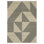 Edner Mid-Century Modern Geometric Beige/ Deep Navy Area Rug