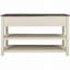 Console avec deux tablettes ouvertes