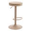 Tabouret de bar pivotant en bois massif l 15,2 po Jaina -1434454001-1447778123