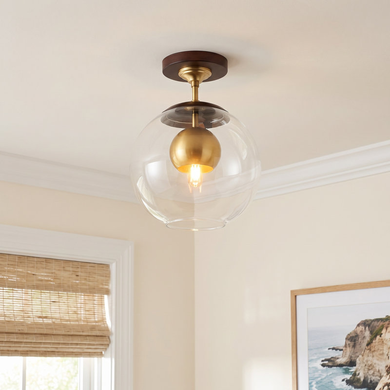 Cardi Glass Semi Flush Mount