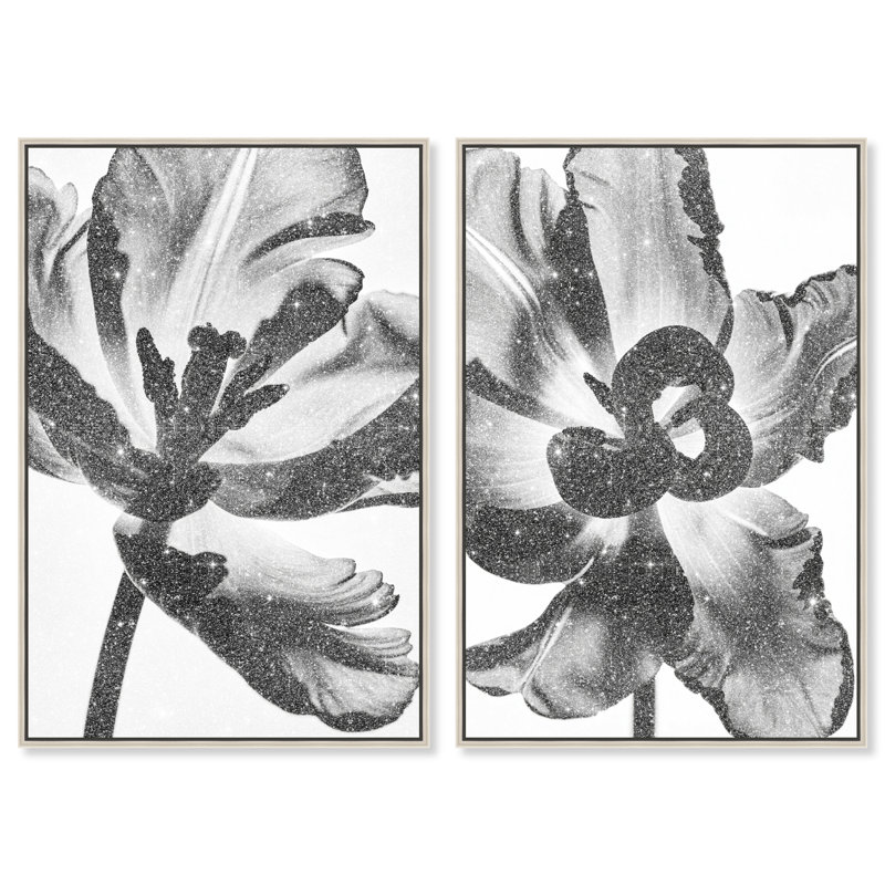 Close Up Set Set by Oliver Gal, 31" H x 21" W, Silver Floater Frame