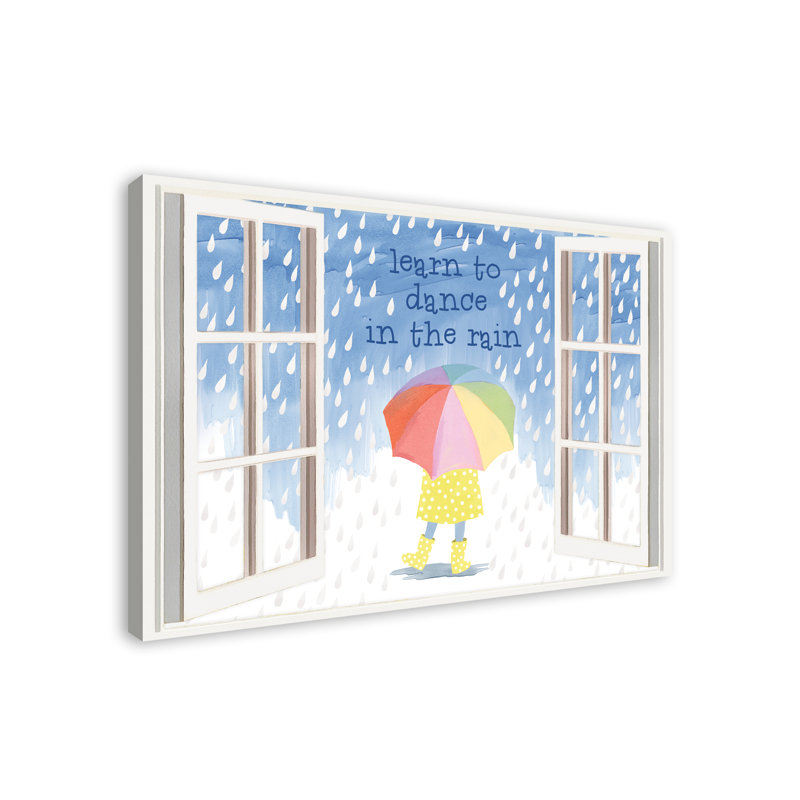 Apprenez à danser dans l’art sur toile de pluie Mattie, H 32 po x l 48 po x P 1,25 po