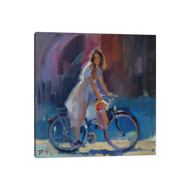 Bought Flowers by Katharina Valeeva - Wrapped Canvas Painting, 30.48 cm H x 30.48 cm W
