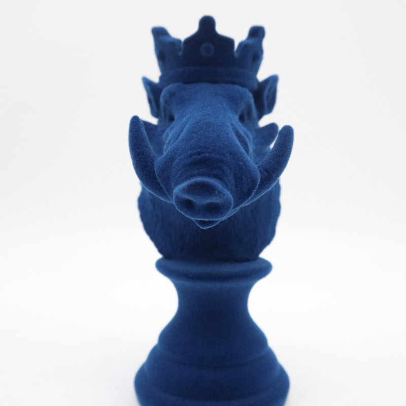 Sculpture Aadilynn Flock Design, Bleu