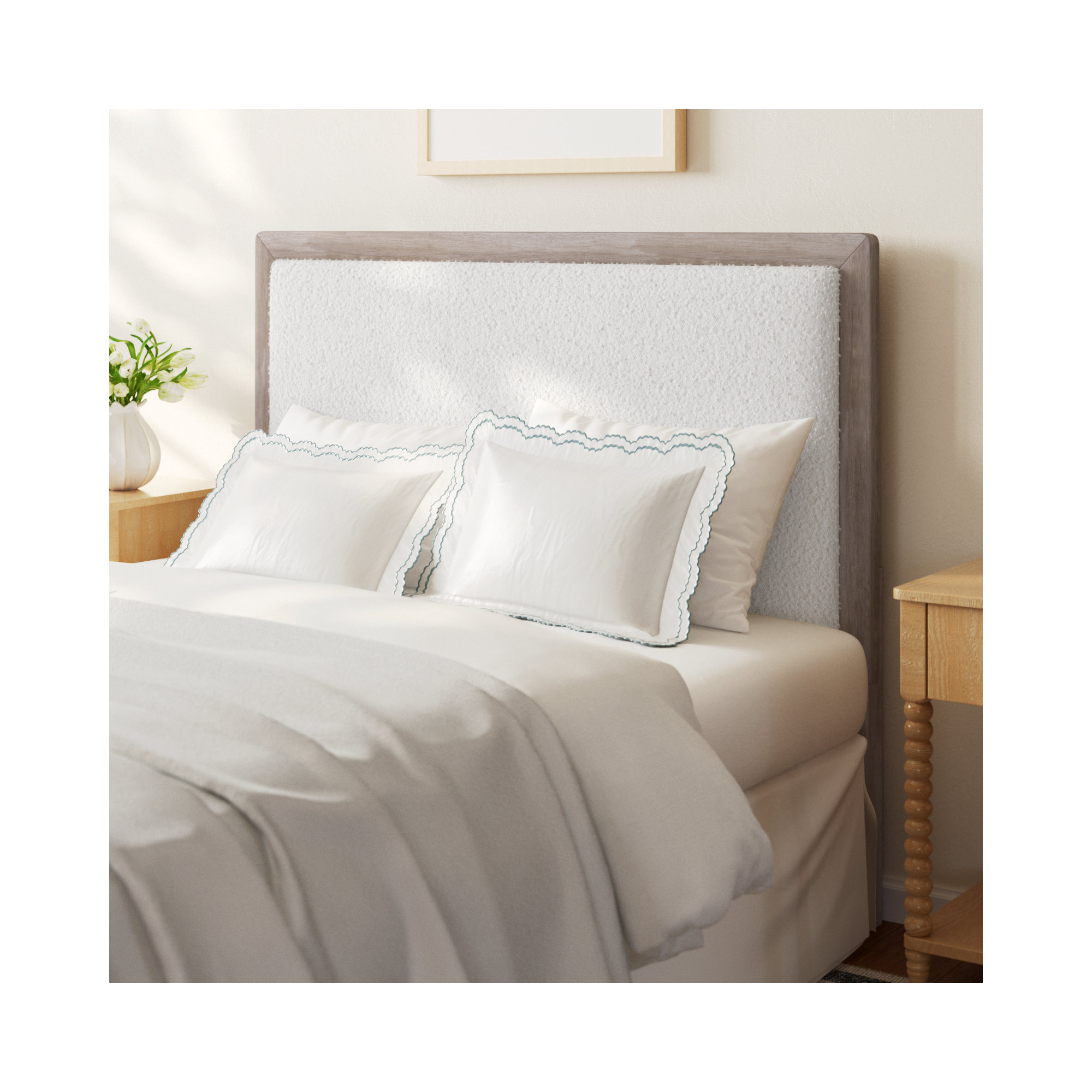 Gidney Upholstered Headboard, Queen
