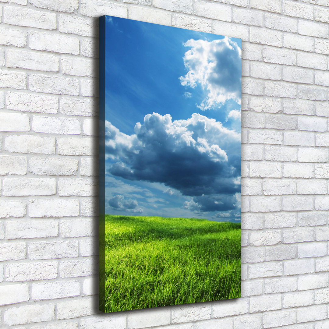 Wolken über dem Feld - Kunstdrucke auf Leinwand