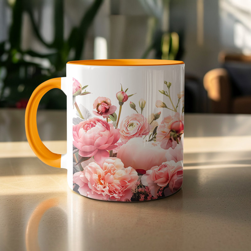 Ceramic Coffee Mug, Orange