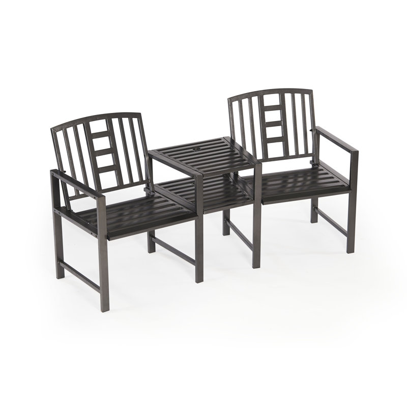 Clerkin Garden Metal Love Seat