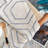 Linen Textured Honeycomb Embroidered Design Living Room Curtain Drapes-1214143566-1214143553