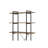 Nefo Rustic Oak & Black Finish Bookshelf