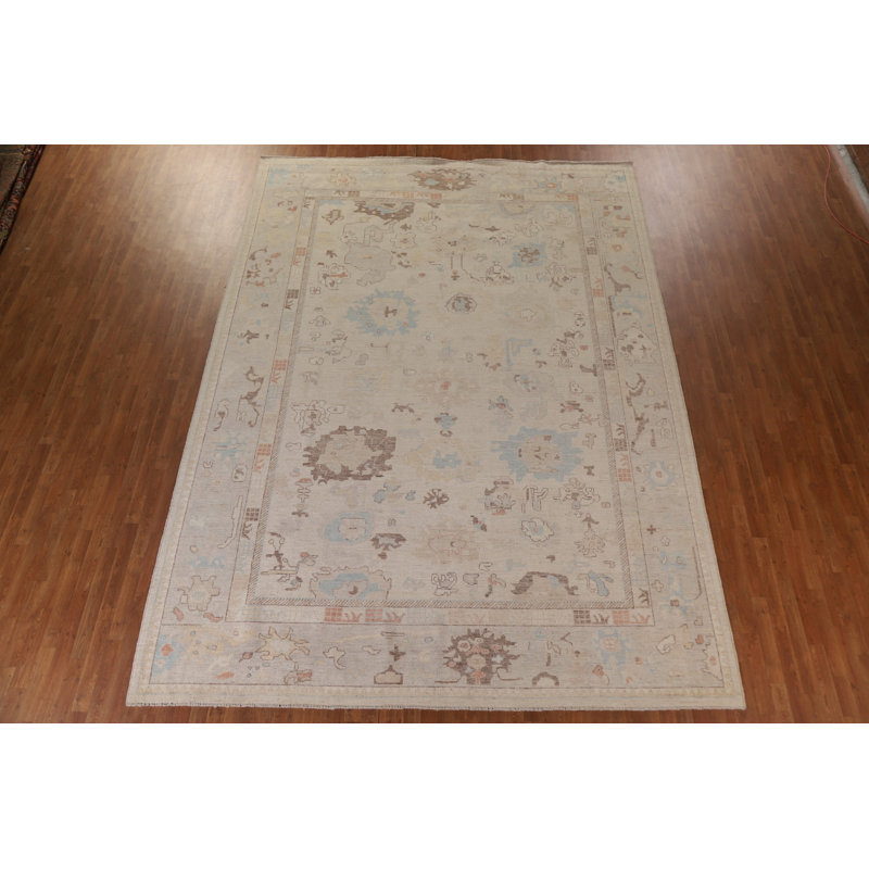Vegetable Dye Oushak Large Area Rug 10x14