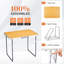 2,3 pi Table de patio pliante brune en aluminium-1265928930