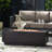 50,000 Iron Fire Pit, Dark Grey, Contemporary Outdoor Centerpiece, No Assembly 40" Rectangular Iron, , Stunning,