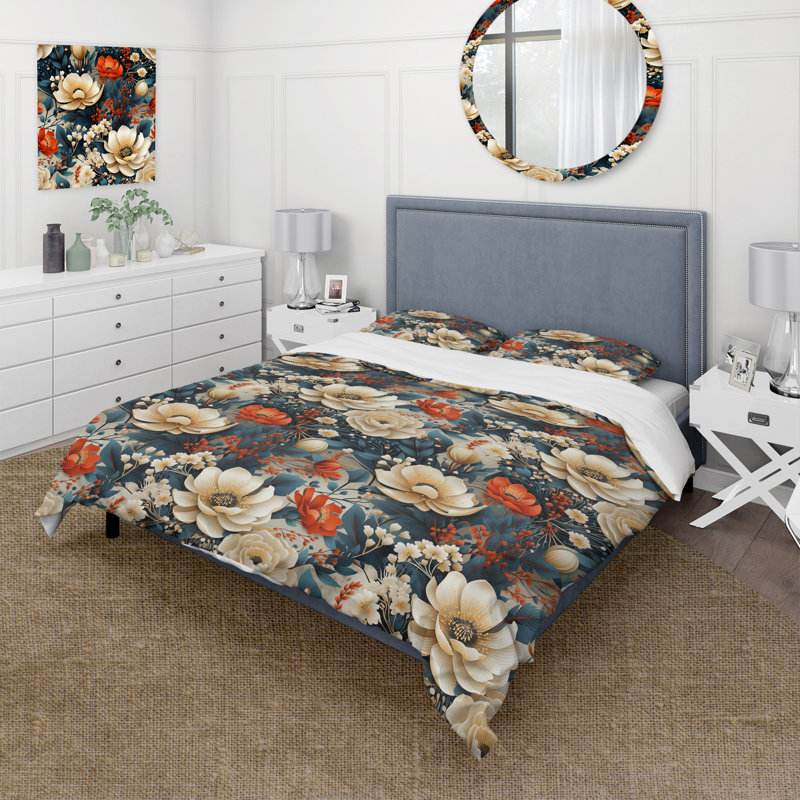 Ensemble de housse de couette French Romance, Housse de couette pour très grand lit et 2 très