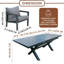 Patio Dining Set with Rectangular Table , Cushions Included-868344171