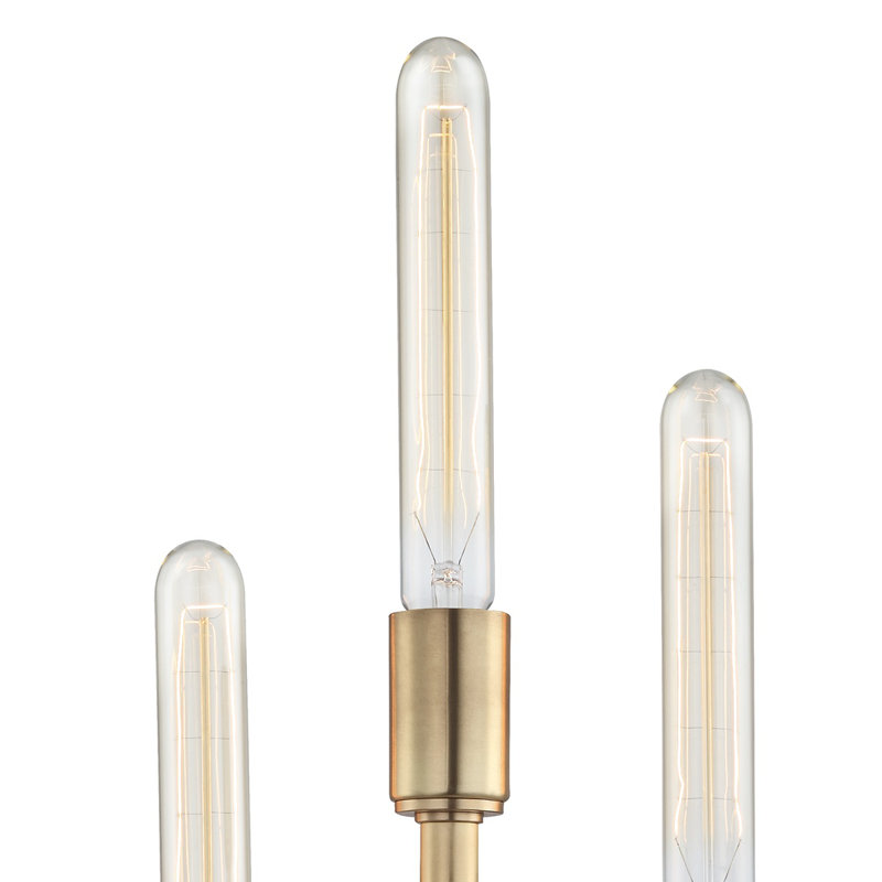 Angler 3 - Light Flush Mounted Sconce, Aged Brass
